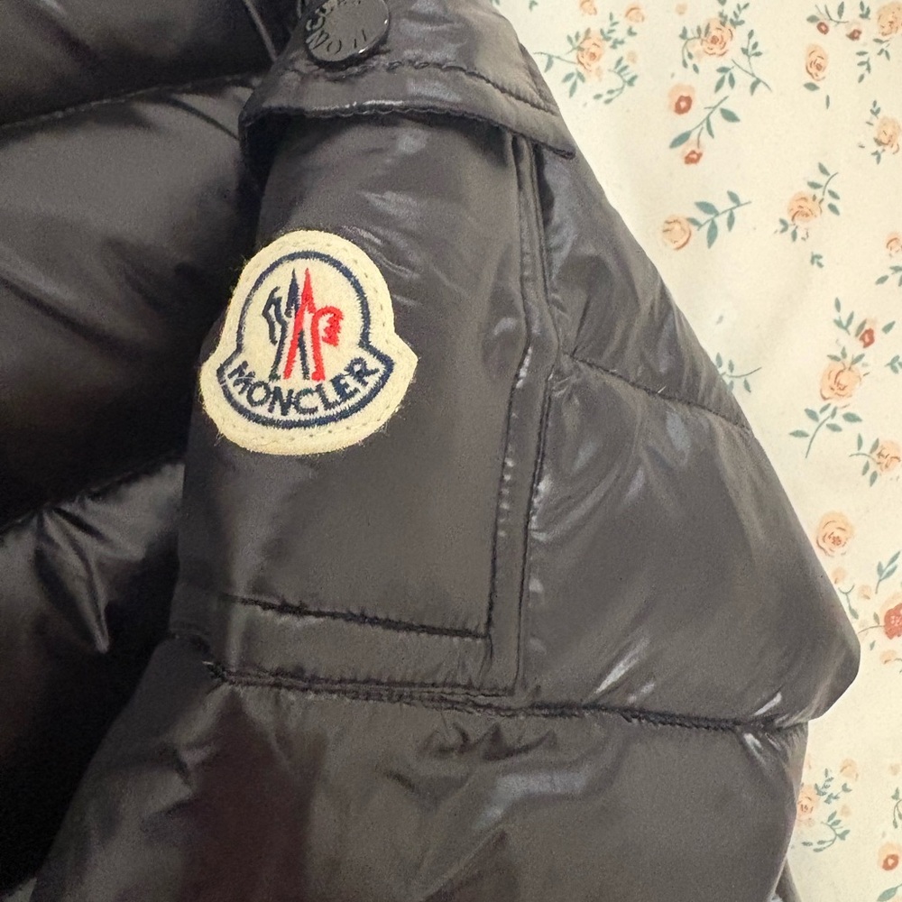 Moncler Women's Shiny Dark Brown Quilted Puffer Jacket with Hood